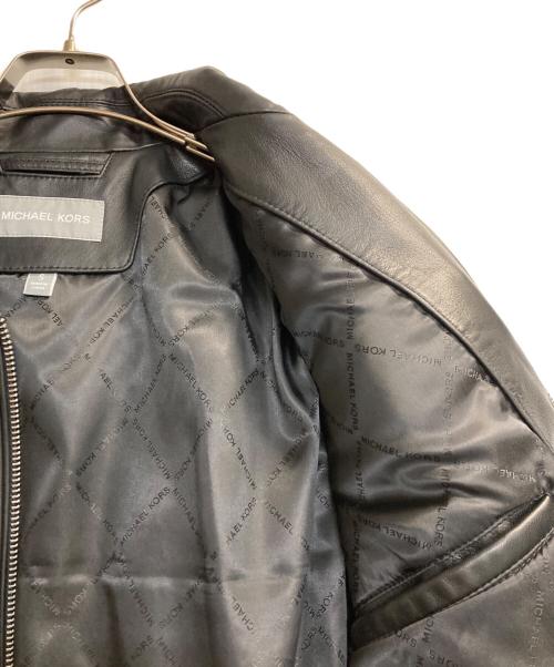 MICHAEL KORS（マイケル・コース）MICHAEL KORS (マイケル・コース) シングルライダースジャケット ブラック サイズ:Sの古着・服飾アイテム