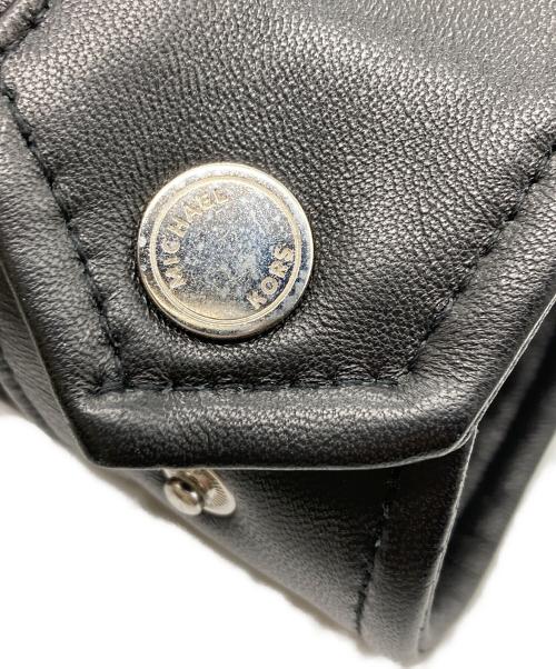 MICHAEL KORS（マイケル・コース）MICHAEL KORS (マイケル・コース) シングルライダースジャケット ブラック サイズ:Sの古着・服飾アイテム