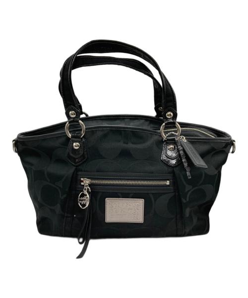COACH（コーチ）COACH (コーチ) 2wayキャンバストートバッグ ブラックの古着・服飾アイテム