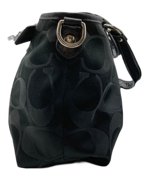 COACH（コーチ）COACH (コーチ) 2wayキャンバストートバッグ ブラックの古着・服飾アイテム