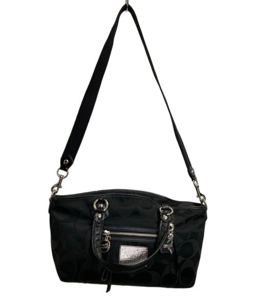 COACH（コーチ）COACH (コーチ) 2wayキャンバストートバッグ ブラックの古着・服飾アイテム