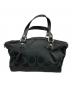 COACH (コーチ) 2wayキャンバストートバッグ ブラック：4000円