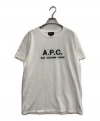 A.P.C.アーペーセー）の古着「ロゴ刺繍Tシャツ」｜ホワイト