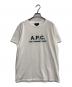 A.P.C.（アーペーセー）の古着「ロゴ刺繍Tシャツ」｜ホワイト