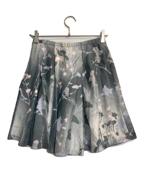 CELINE（セリーヌ）CELINE (セリーヌ) 花柄シルクミニスカート マルチカラー サイズ:34の古着・服飾アイテム