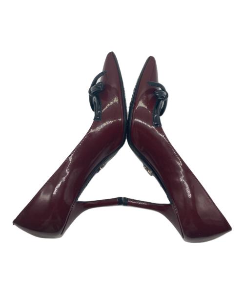 PRADA（プラダ）PRADA (プラダ) パテントパンプス レッド サイズ:35の古着・服飾アイテム