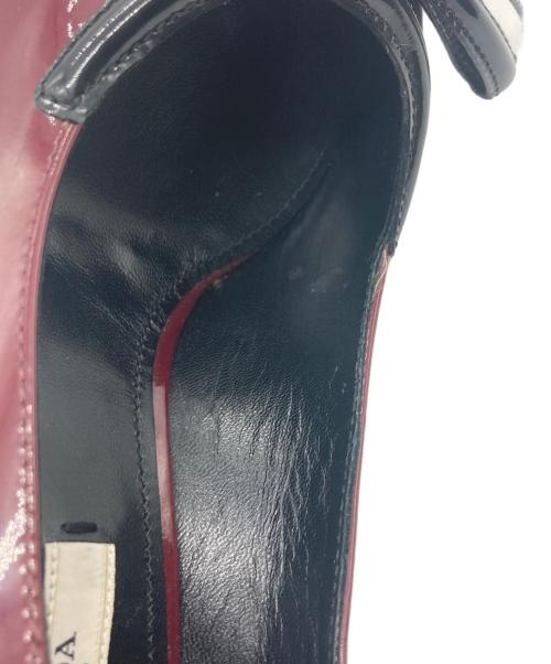 PRADA（プラダ）PRADA (プラダ) パテントパンプス レッド サイズ:35の古着・服飾アイテム