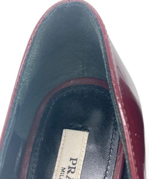 PRADA（プラダ）PRADA (プラダ) パテントパンプス レッド サイズ:35の古着・服飾アイテム