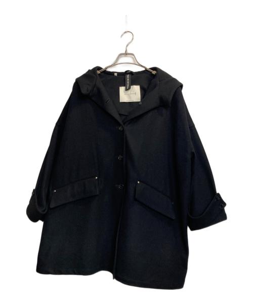 MACKINTOSH（マッキントッシュ）MACKINTOSH (マッキントッシュ) HUMBIE HOOD メルトンコート ブラック サイズ:8の古着・服飾アイテム