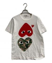 PLAY COMME des GARCONS（プレイコムデギャルソン）の古着「プリントTシャツ」｜ホワイト