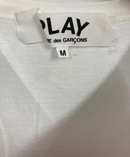 PLAY COMME des GARCONS（プレイコムデギャルソン）PLAY COMME des GARCONS (プレイコムデギャルソン) プリントTシャツ ホワイト サイズ:Mの古着・服飾アイテム