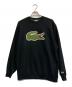 LACOSTE（ラコステ）の古着「別注 Big Croco Crew Sweat /ビッグクロコクルースウェット」｜ブラック
