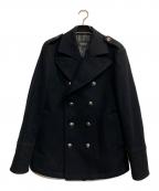 BURBERRY BLACK LABELバーバリーブラックレーベル）の古着「Pコート」｜ブラック