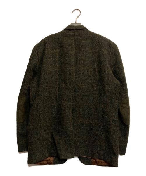 paul rosen（ポール・ローゼン）paul rosen (ポール・ローゼン) Harris Tweed (ハリスツイード) エルボーパッチテーラードジャケット グリーン サイズ:サイズ表記無しの古着・服飾アイテム