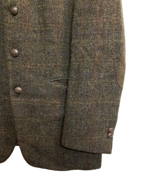 paul rosen（ポール・ローゼン）paul rosen (ポール・ローゼン) Harris Tweed (ハリスツイード) エルボーパッチテーラードジャケット グリーン サイズ:サイズ表記無しの古着・服飾アイテム