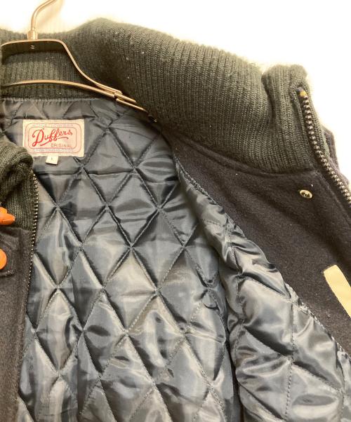 DUFFER（ダファー）DUFFER (ダファー) レザースリーブスタジャン アイボリー×ネイビー サイズ:Ｌの古着・服飾アイテム