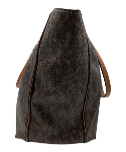 MICHAEL KORS（マイケル・コース）MICHAEL KORS (マイケル・コース) モノグラムトートバッグ ブラウンの古着・服飾アイテム