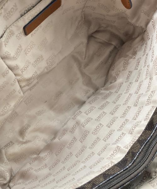 MICHAEL KORS（マイケル・コース）MICHAEL KORS (マイケル・コース) モノグラムトートバッグ ブラウンの古着・服飾アイテム
