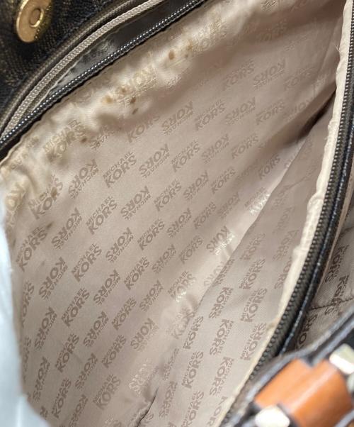 MICHAEL KORS（マイケル・コース）MICHAEL KORS (マイケル・コース) モノグラムトートバッグ ブラウンの古着・服飾アイテム