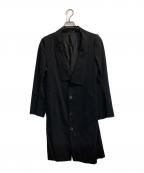 Y'sワイズ）の古着「デザインカラーロングスリーブコート」｜ブラック