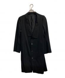 Y's（ワイズ）の古着「デザインカラーロングスリーブコート」｜ブラック