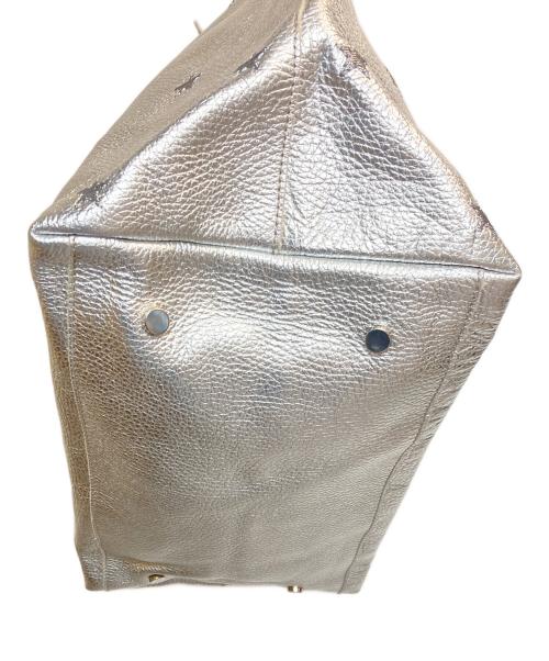 NUR DONATELLA LUCCHI（ヌールドナテッラルッキ）NUR donatella lucchi (ヌールドナテッラルッキ) スター刺繍メタリックトートバッグ シルバーの古着・服飾アイテム