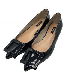 OHGA（オオガ）の古着「ポインテッドトゥパテントパンプス」｜ブラック