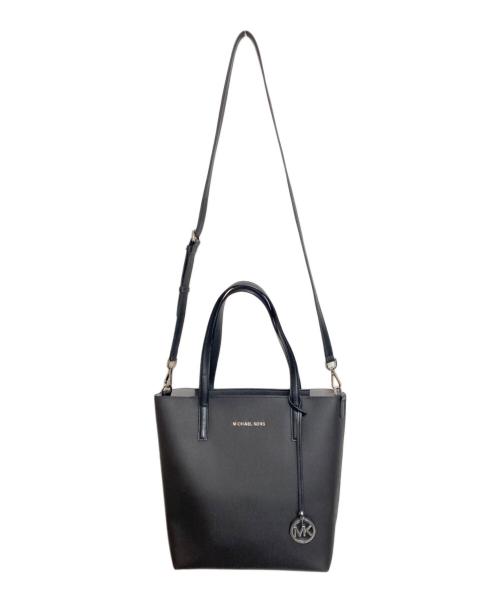 MICHAEL KORS（マイケル・コース）MICHAEL KORS (マイケル・コース) ポーチ付き2wayトートバッグ ブラックの古着・服飾アイテム