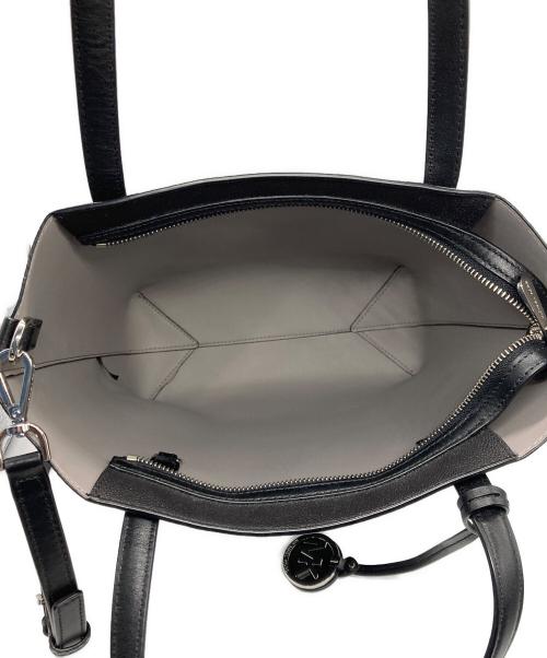 MICHAEL KORS（マイケル・コース）MICHAEL KORS (マイケル・コース) ポーチ付き2wayトートバッグ ブラックの古着・服飾アイテム