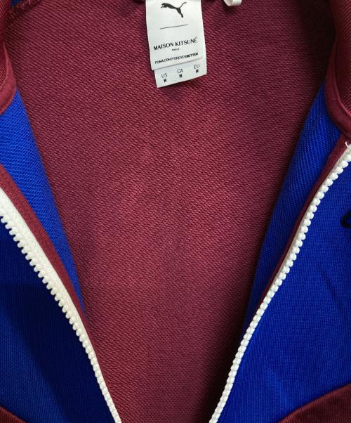 PUMA（プーマ）PUMA (プーマ) MAISON KITSUNE (メゾンキツネ) TRACKTOP/トラックジャケット ブルー×ボルドー サイズ:Ｍの古着・服飾アイテム
