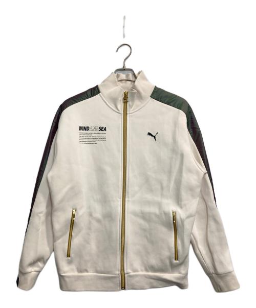 PUMA（プーマ）PUMA (プーマ) WIND AND SEA (ウィンダンシー) T7 TRACK JACKET アイボリー サイズ:Ｓの古着・服飾アイテム