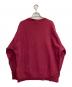 PUMA (プーマ) MAISON KITSUNE (メゾンキツネ) コラボクルーネックボックスロゴスウェット レッド サイズ:M：8000円