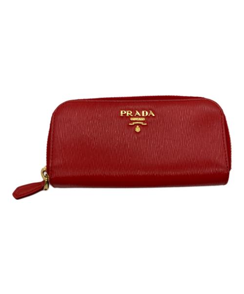 PRADA（プラダ）PRADA (プラダ) 6連ラウンドファスナーキーケース レッドの古着・服飾アイテム