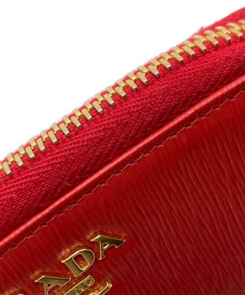 PRADA（プラダ）PRADA (プラダ) 6連ラウンドファスナーキーケース レッドの古着・服飾アイテム