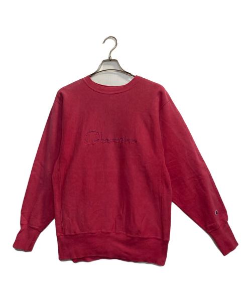 Champion REVERSE WEAVE（チャンピオン リバース ウィーブ）Champion REVERSE WEAVE (チャンピオン リバース ウィーブ) ロゴスウェット レッド サイズ:Ｌの古着・服飾アイテム