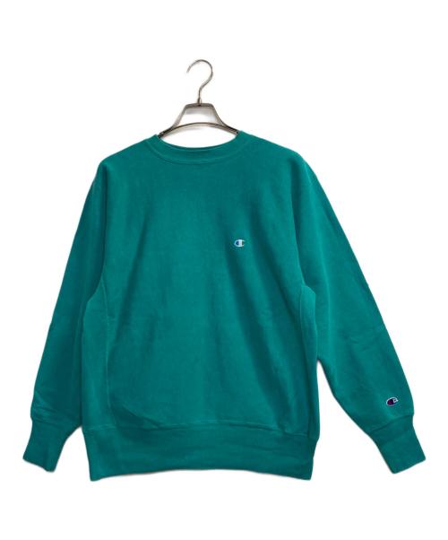 Champion REVERSE WEAVE（チャンピオン リバース ウィーブ）Champion REVERSE WEAVE (チャンピオン リバース ウィーブ) ロゴスウェット グリーン サイズ:Ｌの古着・服飾アイテム
