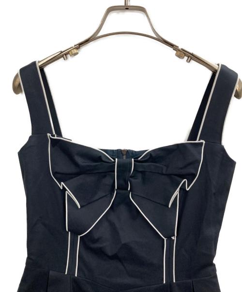 FOXEY（フォクシー）FOXEY (フォクシー) フロントリボンミニワンピ ネイビー サイズ:38の古着・服飾アイテム