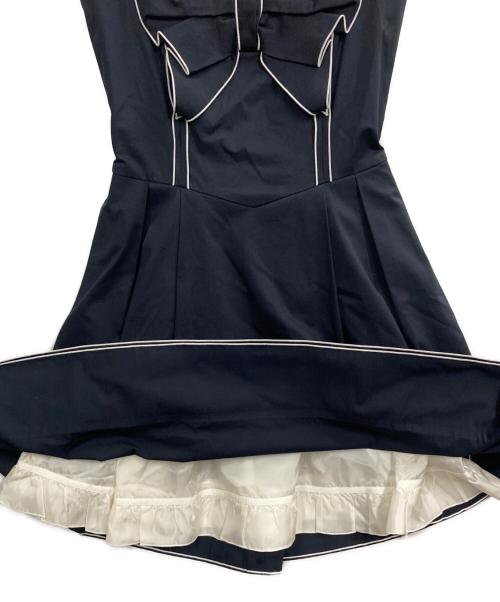 FOXEY（フォクシー）FOXEY (フォクシー) フロントリボンミニワンピ ネイビー サイズ:38の古着・服飾アイテム