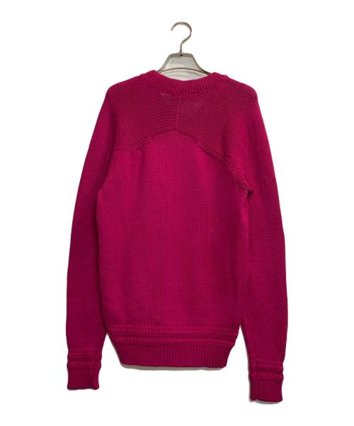 TOM FORD（トムフォード）TOM FORD (トムフォード) Vネックコットンニット ショッキングピンク サイズ:Ｓの古着・服飾アイテム
