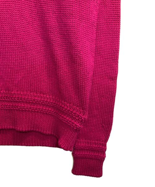 TOM FORD（トムフォード）TOM FORD (トムフォード) Vネックコットンニット ショッキングピンク サイズ:Ｓの古着・服飾アイテム