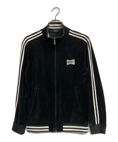 BURBERRY BLACK LABEL（バーバリーブラックレーベル）BURBERRY BLACK LABEL (バーバリーブラックレーベル) ベロアトラックジャケット ブラック サイズ:3の古着・服飾アイテム