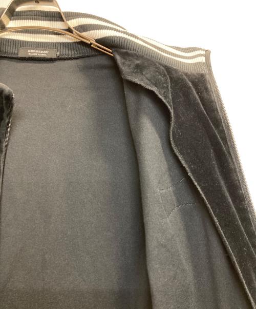 BURBERRY BLACK LABEL（バーバリーブラックレーベル）BURBERRY BLACK LABEL (バーバリーブラックレーベル) ベロアトラックジャケット ブラック サイズ:3の古着・服飾アイテム