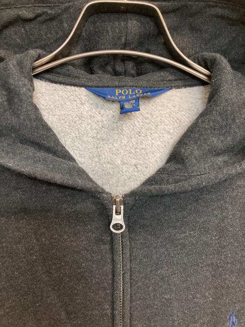 POLO RALPH LAUREN（ポロ・ラルフローレン）POLO RALPH LAUREN (ポロ・ラルフローレン) ロゴジップパーカー グレー サイズ:XLの古着・服飾アイテム
