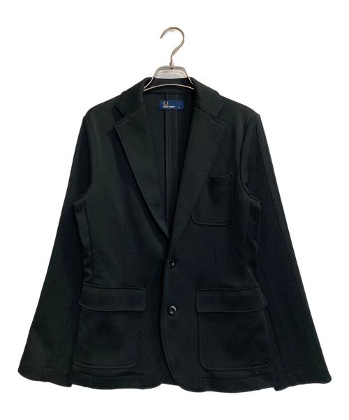 FRED PERRY（フレッドペリー）FRED PERRY (フレッドペリー) ジャージ―テーラードジャケット ブラック サイズ:Sの古着・服飾アイテム