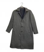 RVR LARDINIラルディーニ）の古着「リバーシブル中綿カシミヤコート」｜ネイビー×グレー
