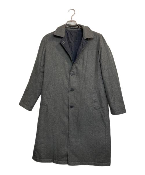RVR LARDINI（ラルディーニ）RVR LARDINI (ラルディーニ) リバーシブル中綿カシミヤコート ネイビー×グレー サイズ:38の古着・服飾アイテム