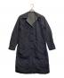 中古・古着 RVR LARDINI (ラルディーニ) リバーシブル中綿カシミヤコート ネイビー×グレー サイズ:38：12000円