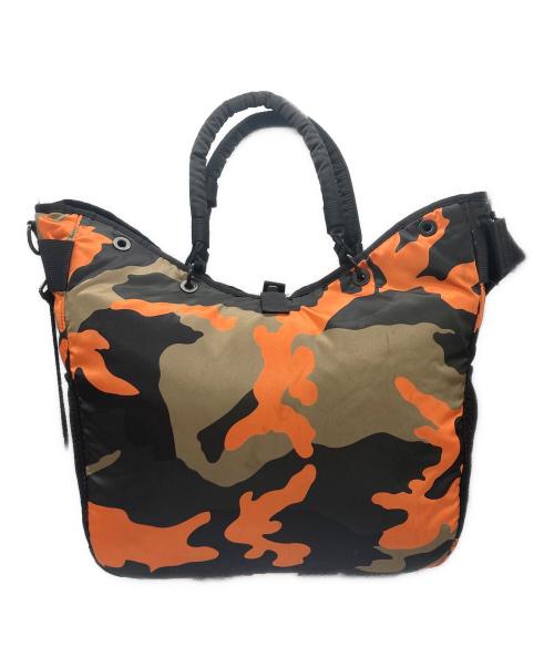 PORTER（ポーター）PORTER (ポーター) PS CAMO 2WAY TOTE オレンジ×カーキの古着・服飾アイテム