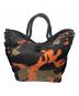 PORTER（ポーター）の古着「PS CAMO 2WAY TOTE」｜オレンジ×カーキ