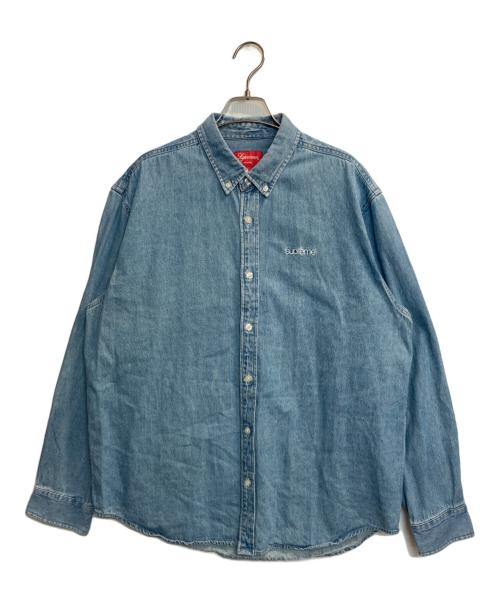 SUPREME（シュプリーム）SUPREME (シュプリーム) 20AW CLASSIC LOGO DENIM SHIRT / クラシックロゴデニムシャツ インディゴ サイズ:Ｌの古着・服飾アイテム